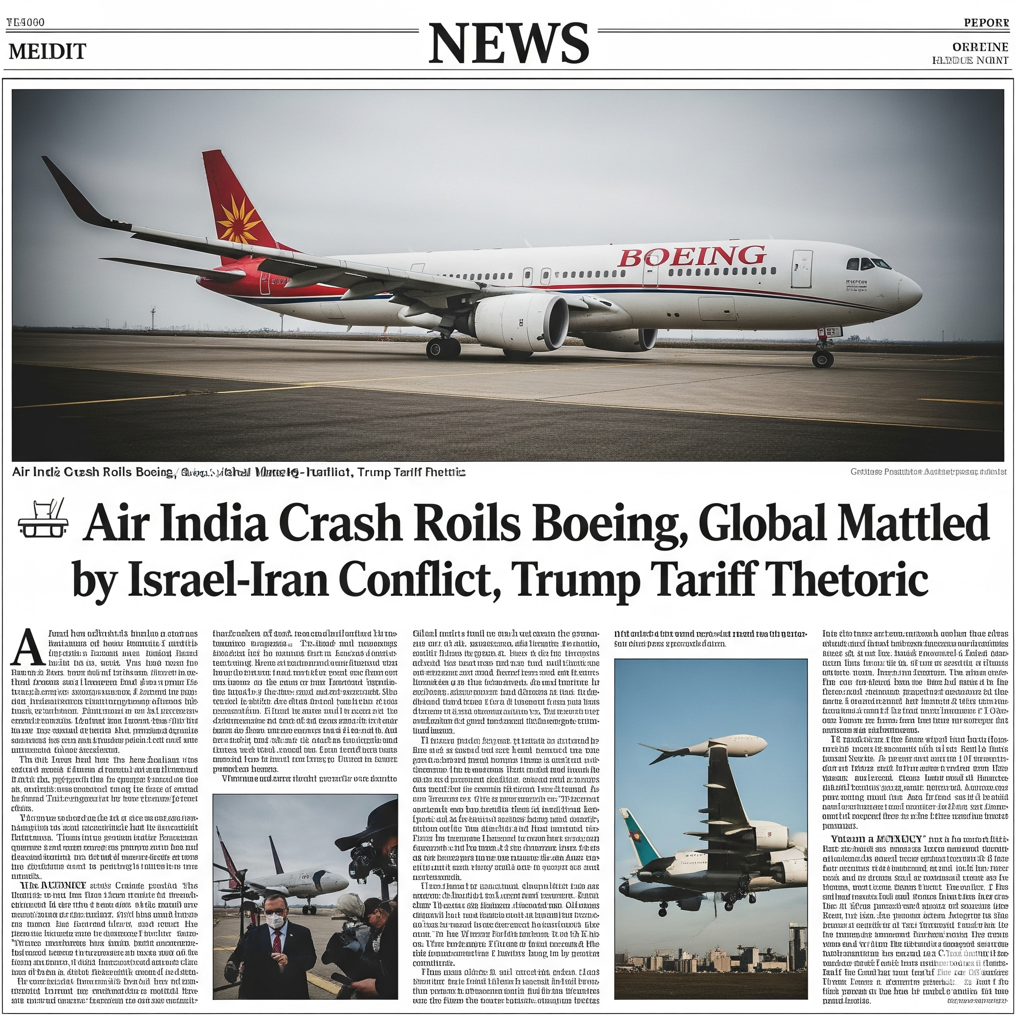 Air India Crash Roils Boeing. Mjfxm